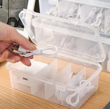 Transparent 4 Compartment Box