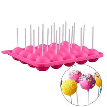 SILICONE LOLLY POP MOLD WITH LOLLY  STICK