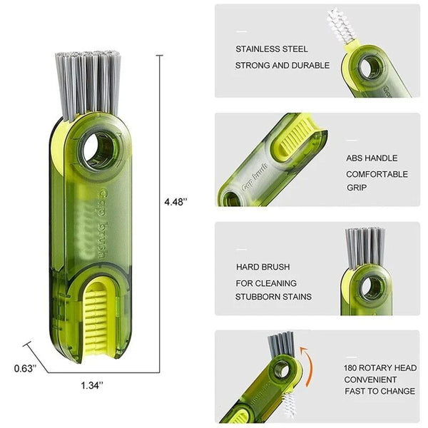 3 In 1 Bottle Gap Cleaning Brush