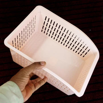 MEDIUM-SIZE STORAGE FRIDGE & MULTI-PURPOSE BASKET