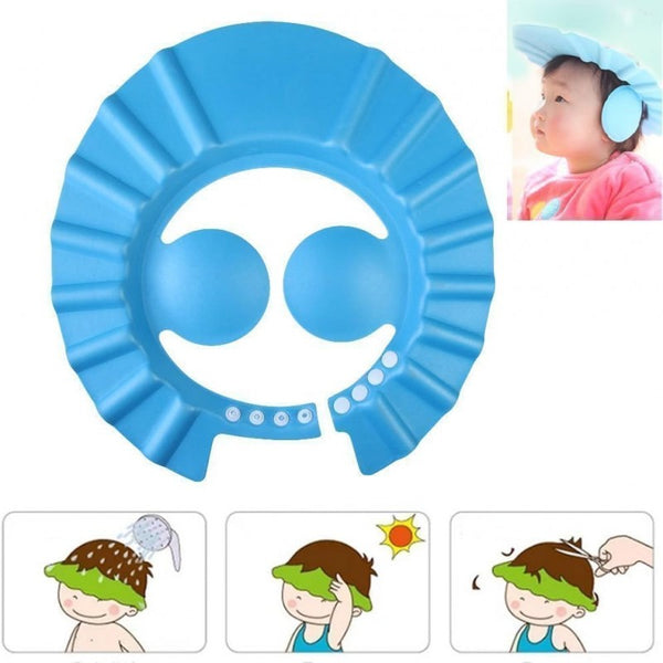 Waterproof Baby Bath Shower Cap For Babies (Multicolour)