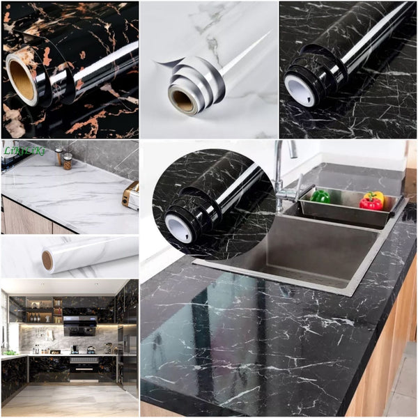 Self-adhesive Marble Roll 60×200cm