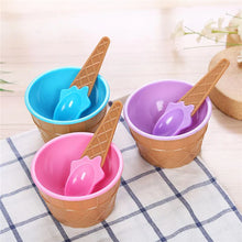 2Pcs Kids Colorful Ice Cream Bowls