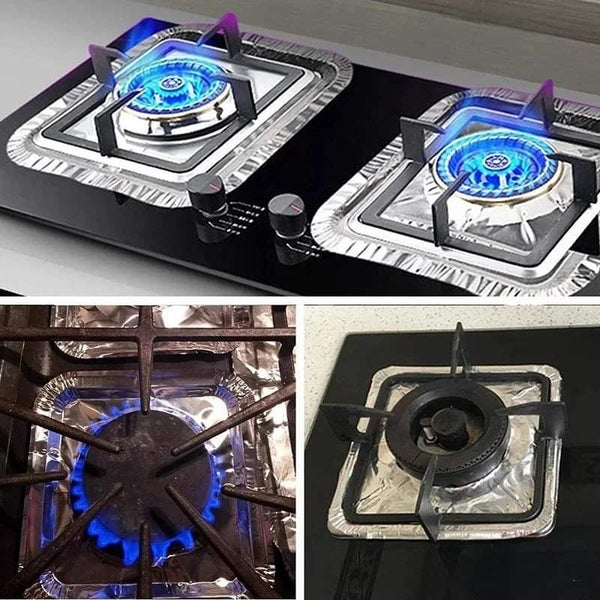 10Pcs Disposable Aluminium Stove Protector