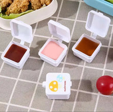 Pack of 4  Mini Sauce Ketchup Box, Plastic Seasoning Sauce Box