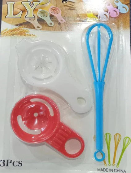 Mini Kitchen Utensil Set, 3 In 1 Cooking Set