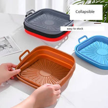 COLLAPSIBLE SILICONE AIR FRYER SQUARE TRAY