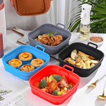 COLLAPSIBLE SILICONE AIR FRYER SQUARE TRAY