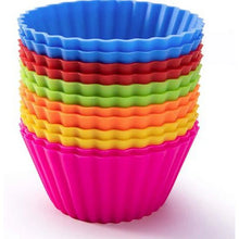 10 Pcs Reusable Silicone Cupcake Moulds