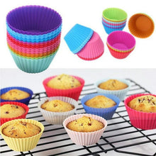 10 Pcs Reusable Silicone Cupcake Moulds