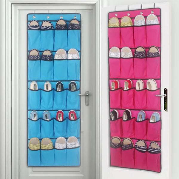 Over the Door 20-Pocket Organizer 5-Layer Hanging Storage Shelf