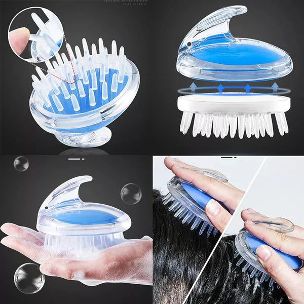 Shampoo Scalp Massage Brush Silicone