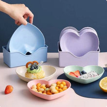 8 Pcs Heart Shaped Spit Bone Dish Plates