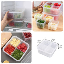 4 Partition Kitchen Drainer Box With Lid