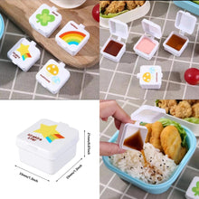 Pack of 4  Mini Sauce Ketchup Box, Plastic Seasoning Sauce Box