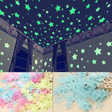 Pack of 100 - 3D Glowing Stars