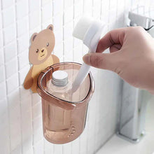 Bear Toothbrush Holder Cup Wall Mounted