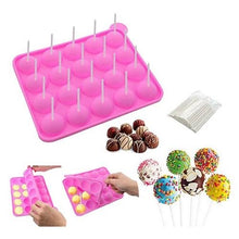 SILICONE LOLLY POP MOLD WITH LOLLY  STICK