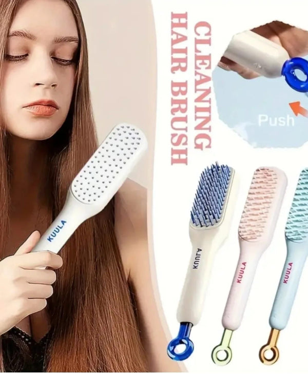 Magic Self Cleaning Hair Comb Brush