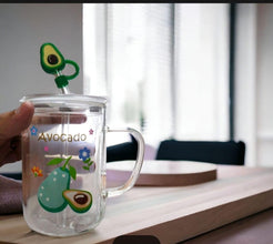 Kids Fruit Printed Cup with Straw