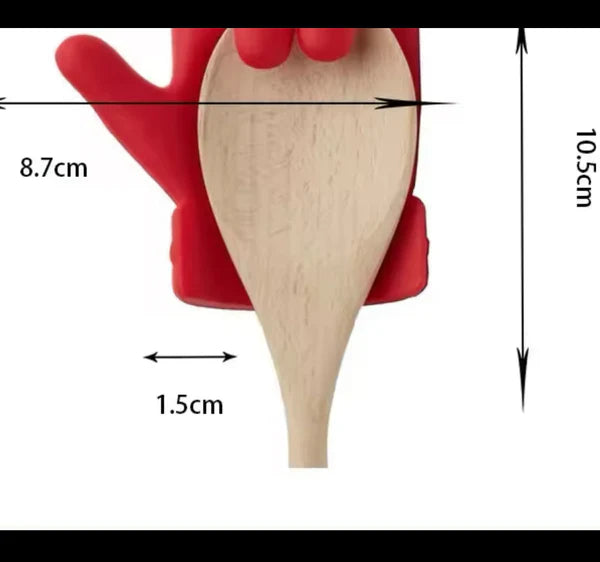 Hand Shape Spoon Lid Pot Holder