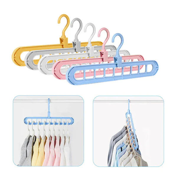 3pcs 9 Hole Magic Clothes Hanger