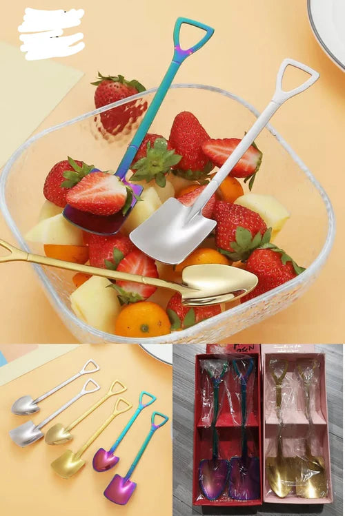 Creative Fruit Spoon Shovel Shaped Pack Of 2