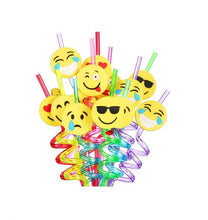 4pcs/pack Fruit Cartoon Party Decoration Straw