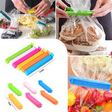 Pack of 12 - Multicolor Reusable Plastic Storage Sealing Bag Clips