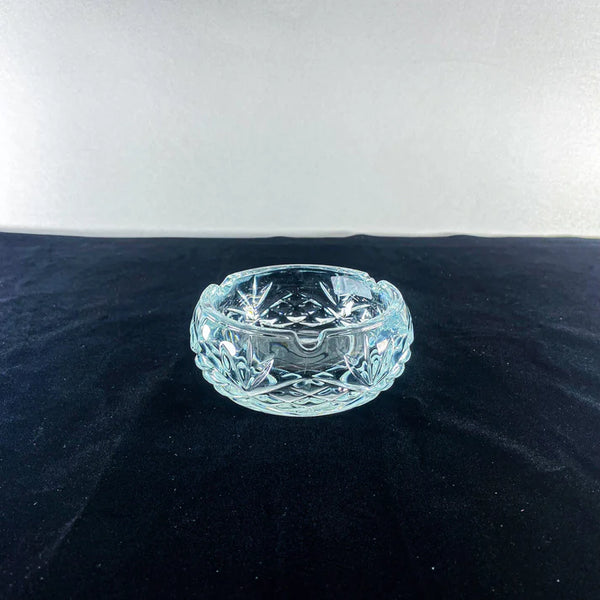 Elegant Crystal Cut Smoking Ashtray