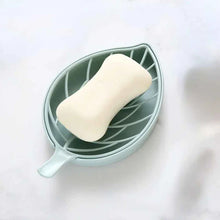 Leaf Shaped Soap Holder With Drain Tray