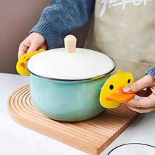 Silicone Mini Pot Holder Duck Shape