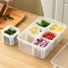 6 Grid Refrigerator Drain Storage Box