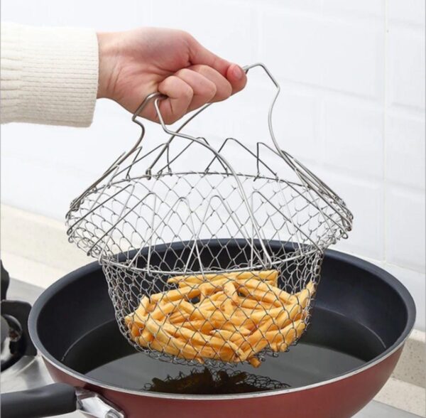 Stainless Steel Foldable Chef Basket