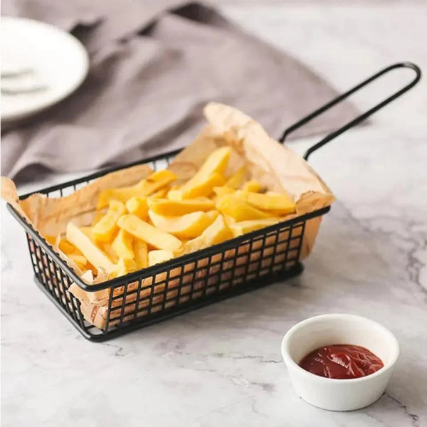 Mini Fry Basket Rectangle Stainless Steel