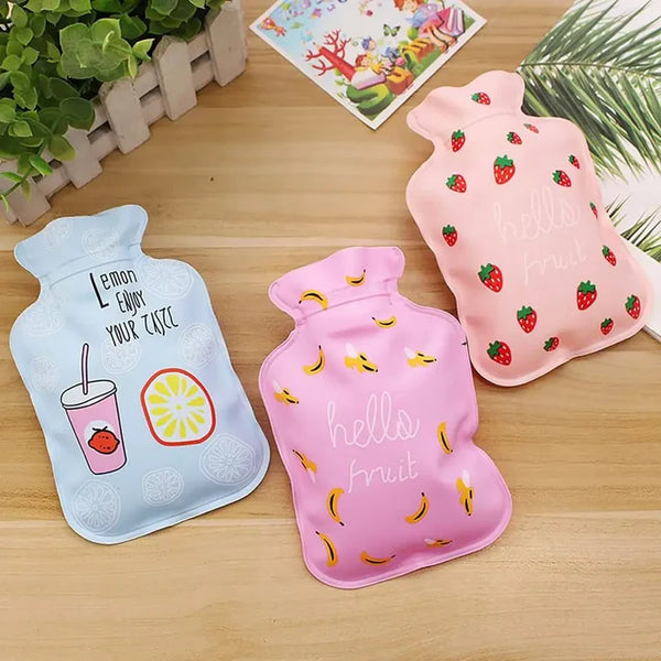 Portable Cute Hot & Cold Water Bag Bottle Shape Winter Feet Hand Warmer