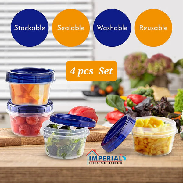 Mini Food Storage Containers (Pack Of 4)