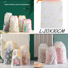 Waterproof Daisy Drawstring Bag Portable Travel Organizer (4pcs Set)