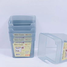 Pack Of 4 Plastic Mini Crate