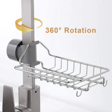 Adjustable Stainless Steel Sink Faucet Storage Rack Hanging Basket