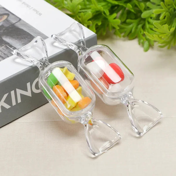 10pcs Mini Transparent Candy Shape Organizer