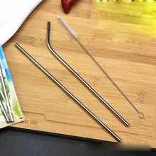 3Pc-Set Stainless Steel Reusable Straw