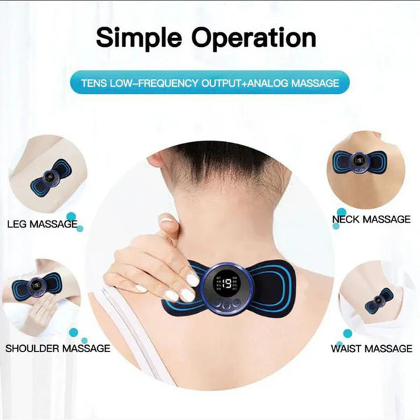 Rechargeable Mini Butterfly Neck Massager