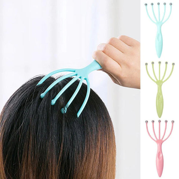 Handheld 5-Claw Head Massager Relieve Pain Stress Relax