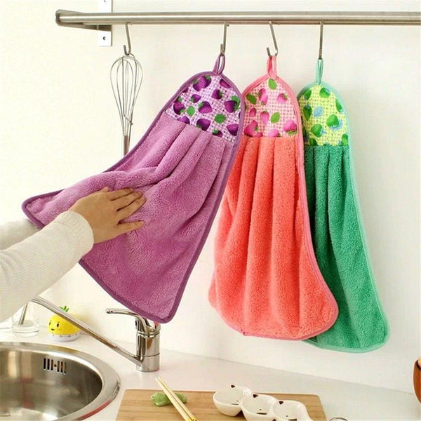 Hanging Soft Hand Wipe Towel - Pack Of 3