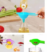 Set of 3 Egg Separator Funnel & Strainer Set