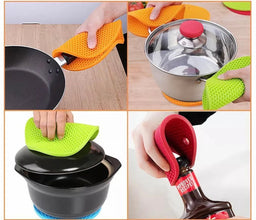 Honeycomb Silicone Anti-Slip Coaster & Pot Mat