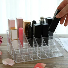 24 Grid Stand Solid Lip Stick Cosmetic Storage Box Organizer