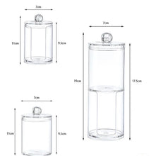 2 In 1 Acrylic Swab Box