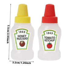 Mini Plastic Squeeze Bottle Pack Of 2